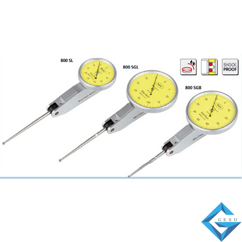 德國馬爾Mahr 長測頭型杠桿表800SL 0.25mm機(jī)械杠桿百分表4306250